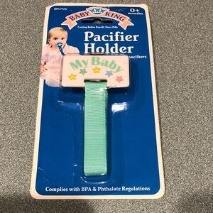 Baby King Pacifier Holder - Mint Green